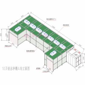 N95口罩机洁净棚 硅净净化 10万级口罩机无尘室